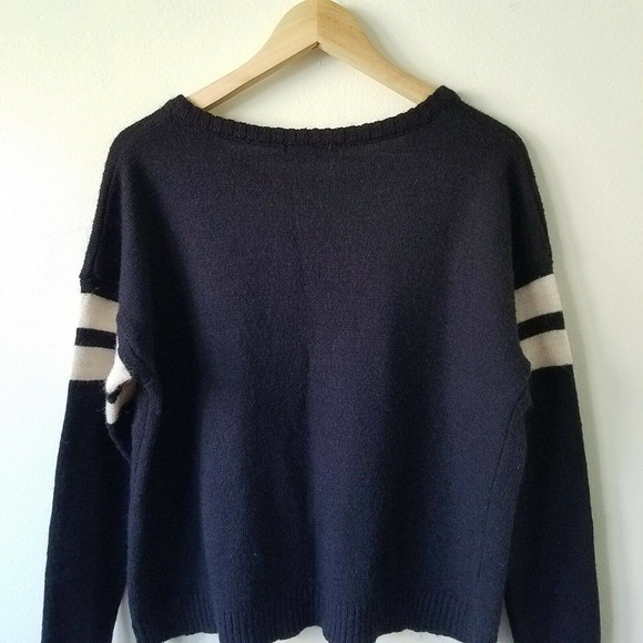 Brandy Melville Veena Navy White Striped Sweater - Picture 6 of 10